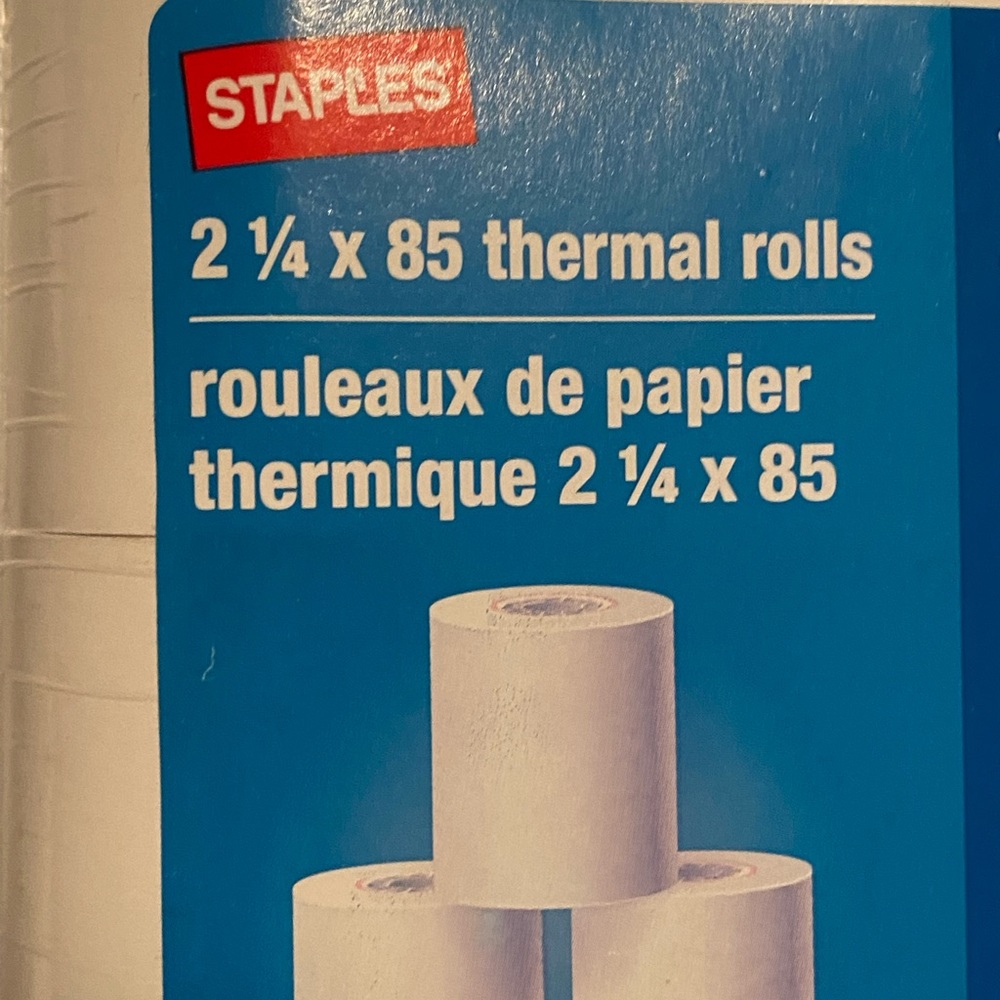 STAPLES Thermal Rolls
